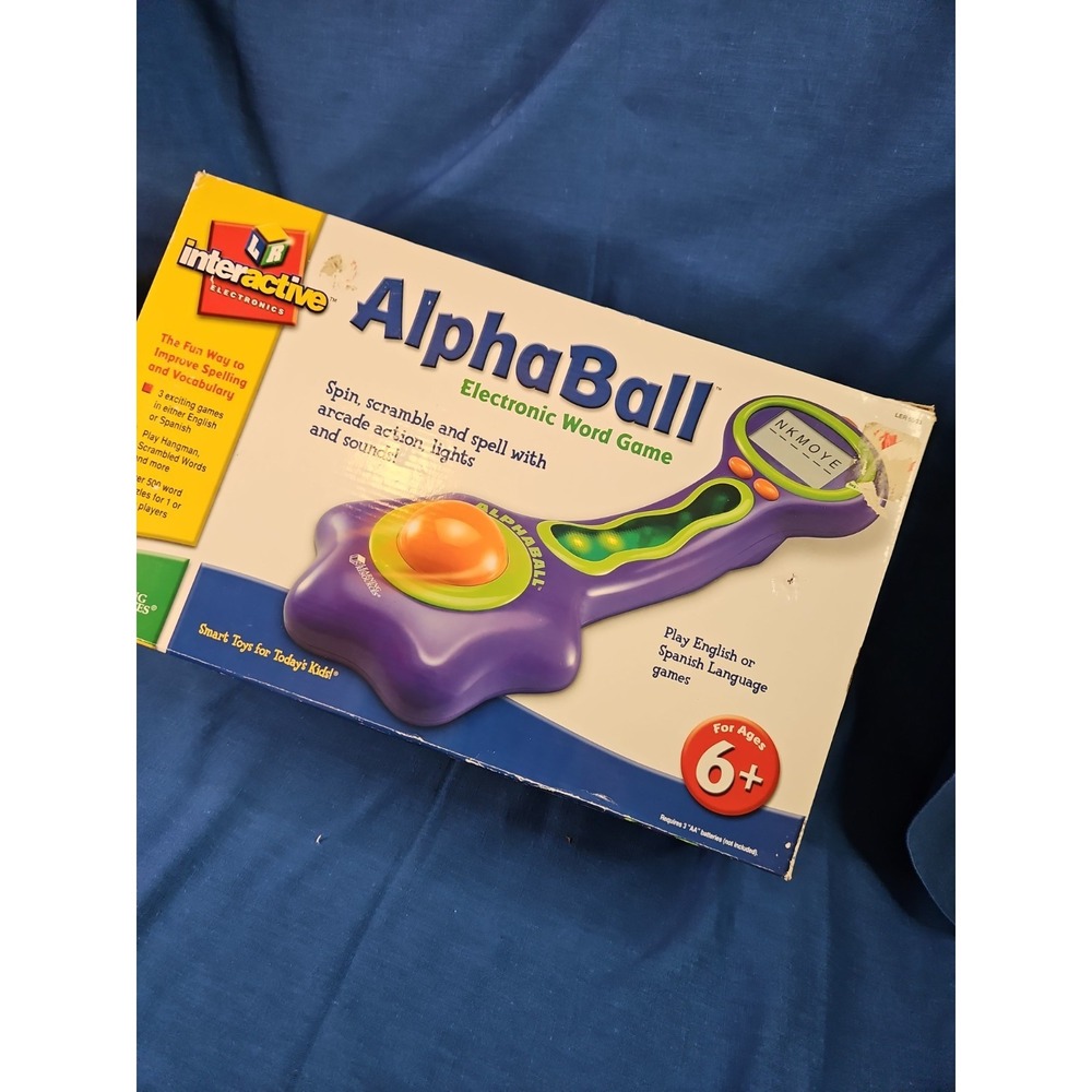 Educational‎ Electronic Word Arcade Learning Game Alphaball Spanish English 6+
